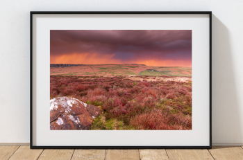 Stanage Edge sunset Peak District