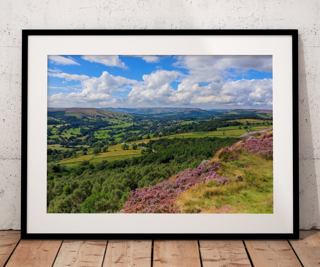 From the high ground above the Hope Valley, Peak District
