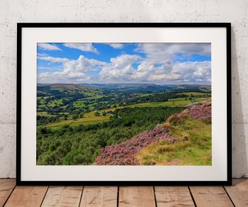 From the high ground above the Hope Valley, Peak District