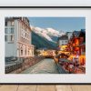 Chamonix Evening Mont Blanc and River Arve, France — fine art photograph