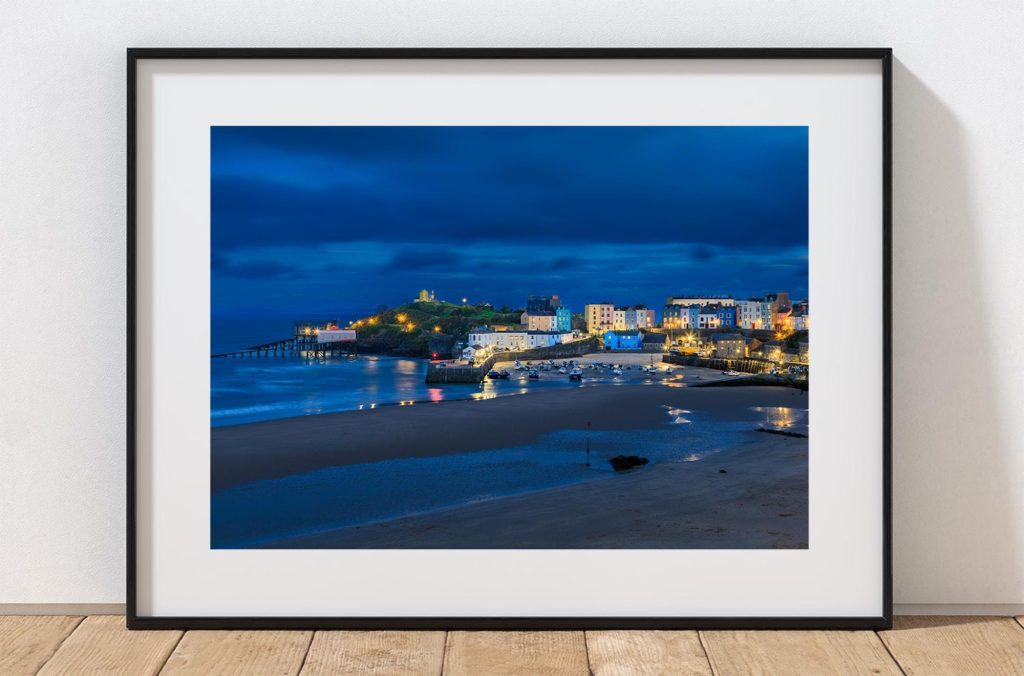 Tenby Harbour Twilight, Wales — fine art photograph