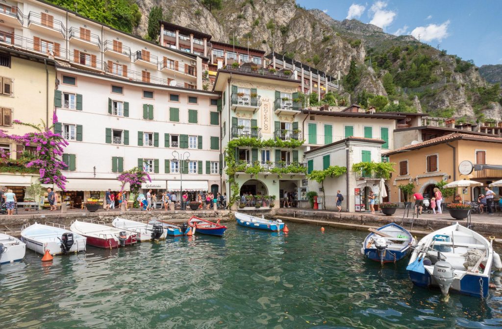 Limone sul Garda sits beside the clear waters of Lake Garda, Italy – view 2