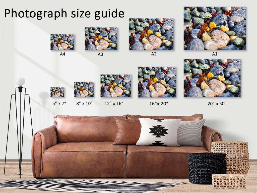 Rounded beach pebbles, polished by the sea, fill this close-up coastal photograph with colour and texture, Wales – view 7