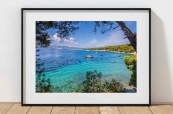 Zlatni Rat, also known as Golden Horn beach, extends into the clear Adriatic near Bol on the island of Brač in Croatia