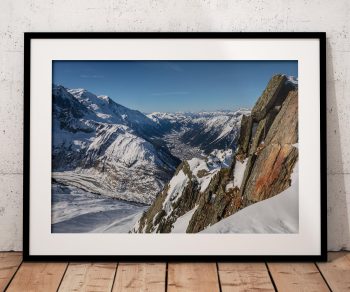 Chamonix and Mont Blanc Alps Mountain, France — fine art photograph