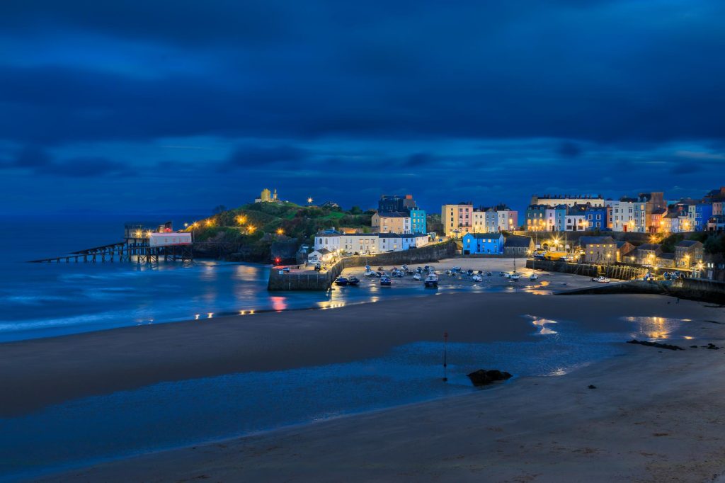 Tenby Harbour Twilight, Wales — fine art photograph – view 2