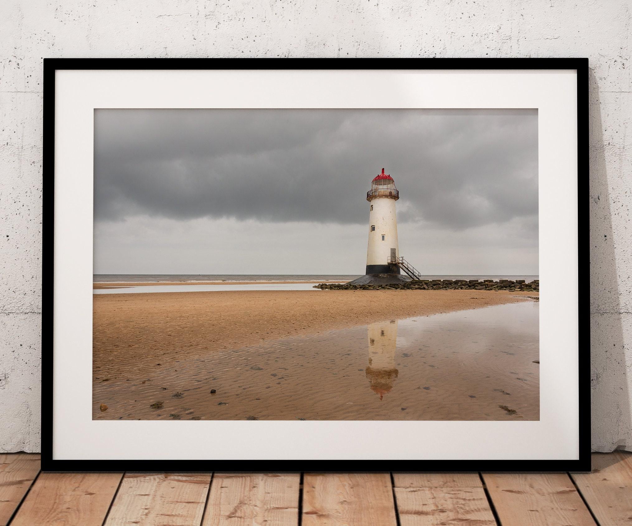 il_fullxfull.6466620397_f3ga.jpg Talacre Lighthouse rises from the shoreline at Point of Ayr, North Wales