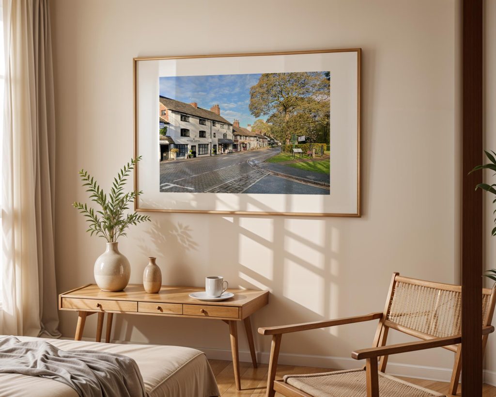 Prestbury’s historic village centre is captured in this Cheshire street scene – view 4