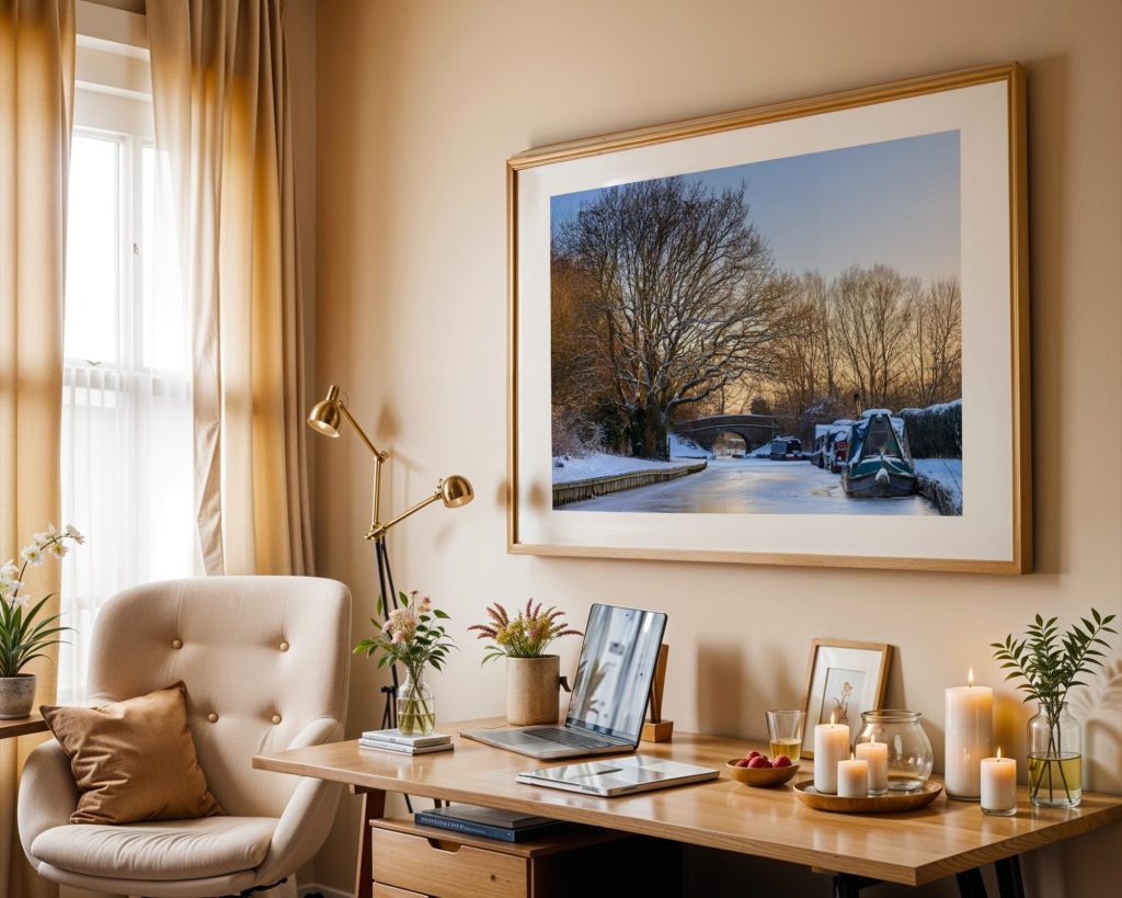 Snow transforms the Macclesfield Canal near Bollington into a quiet winter landscape, Peak District – view 6
