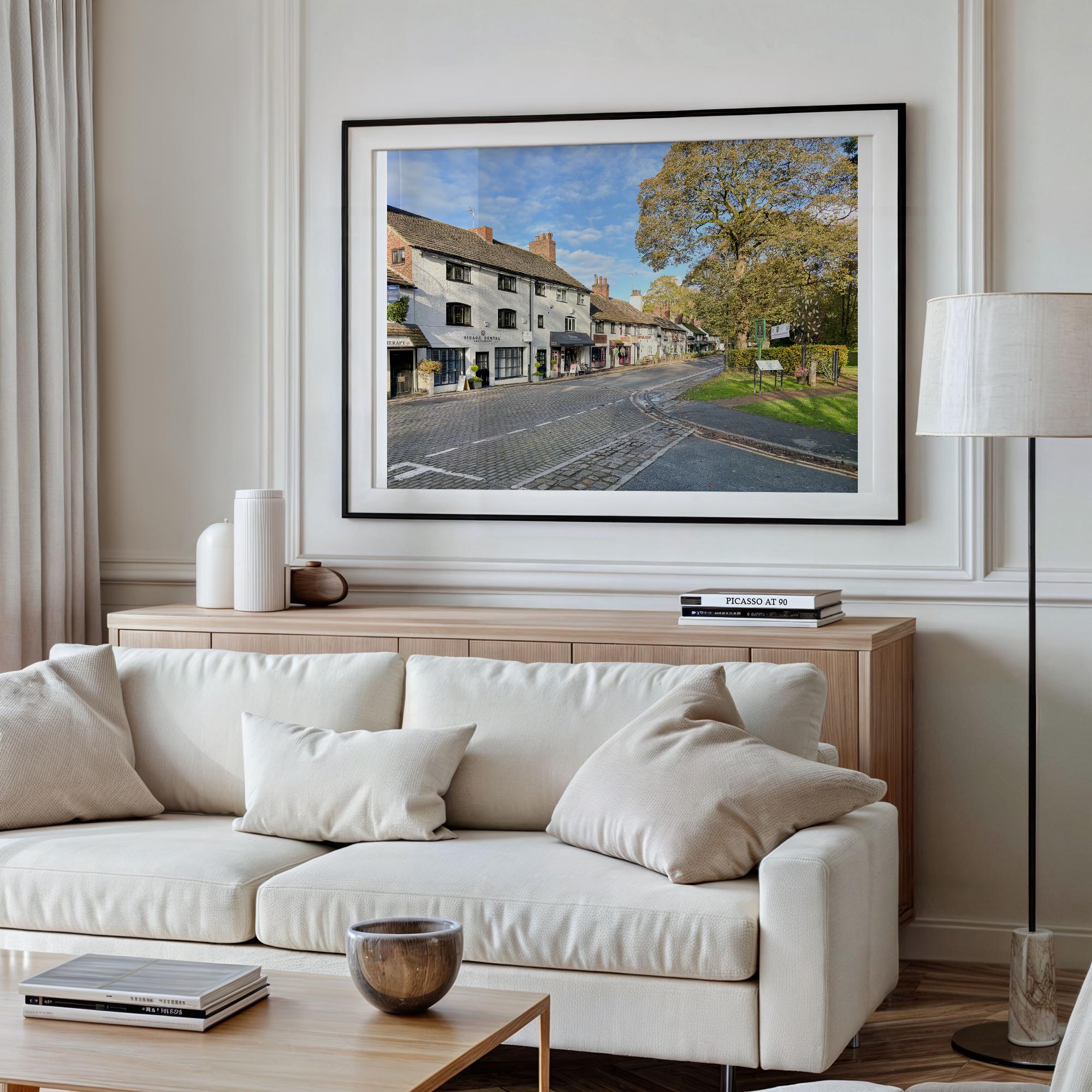 Prestbury’s historic village centre is captured in this Cheshire street scene – view 3