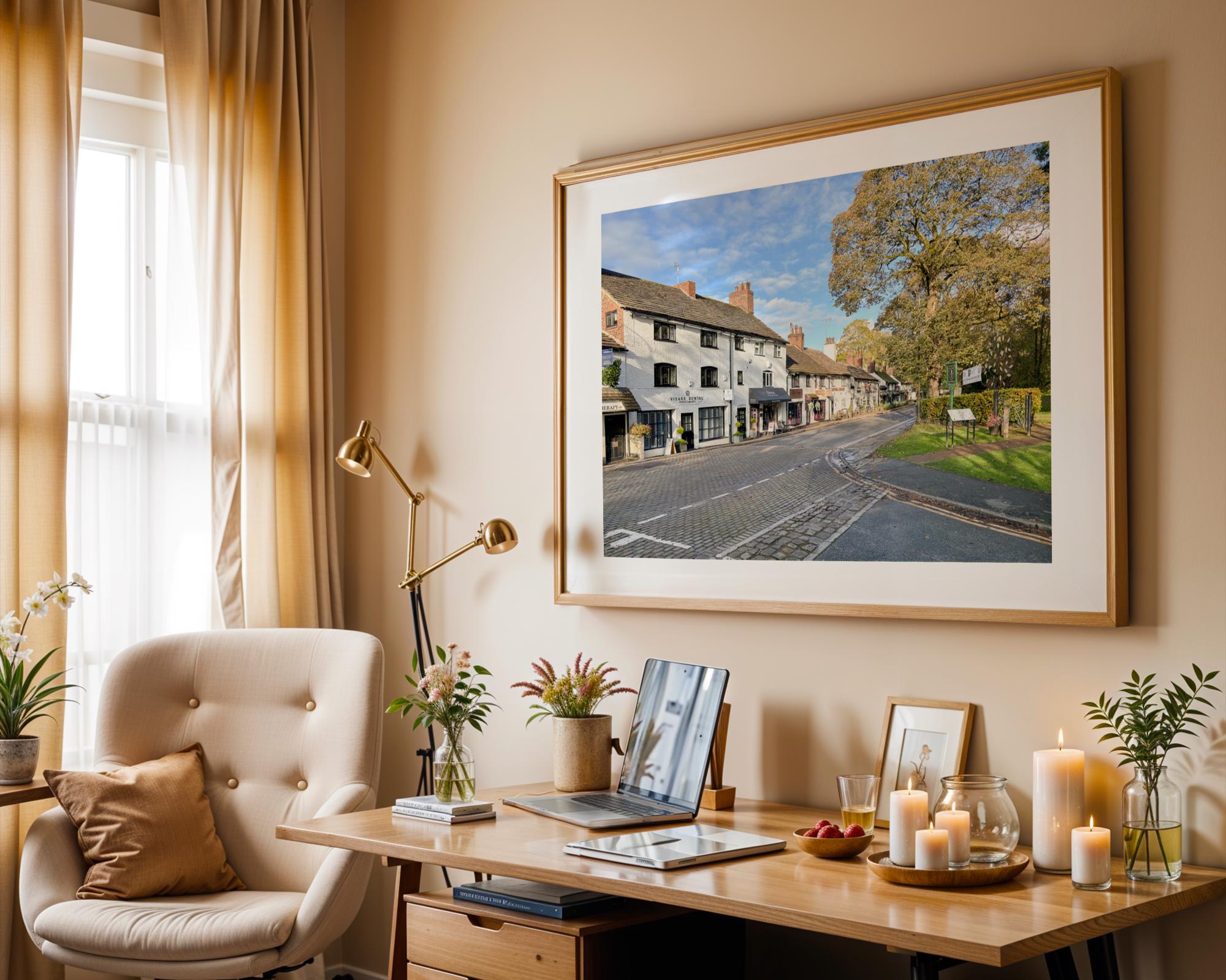 Prestbury’s historic village centre is captured in this Cheshire street scene – view 6