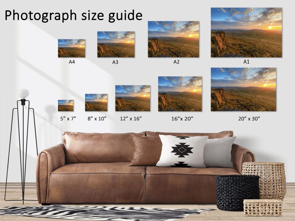 The setting sun spreads warm light across the high ground around Shining Tor, Peak District – view 9