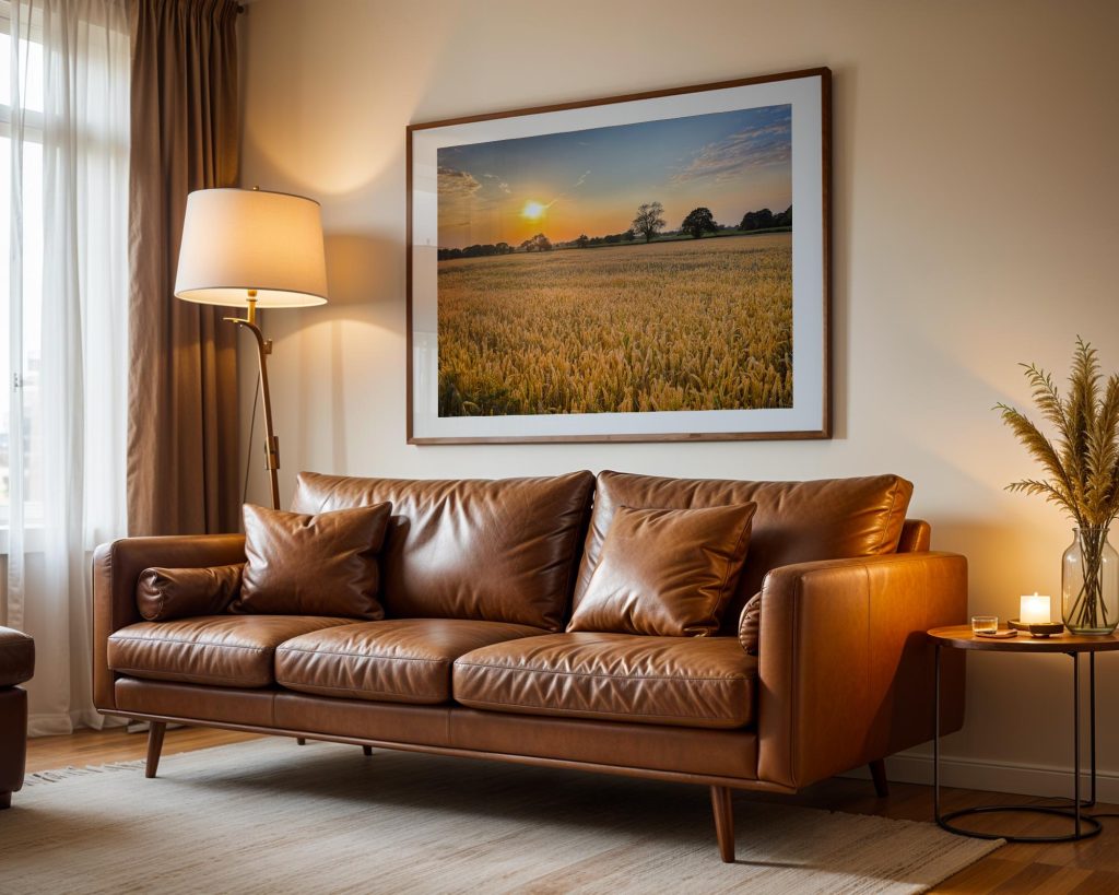 Late summer light settles across a golden wheat field in Cheshire – view 3
