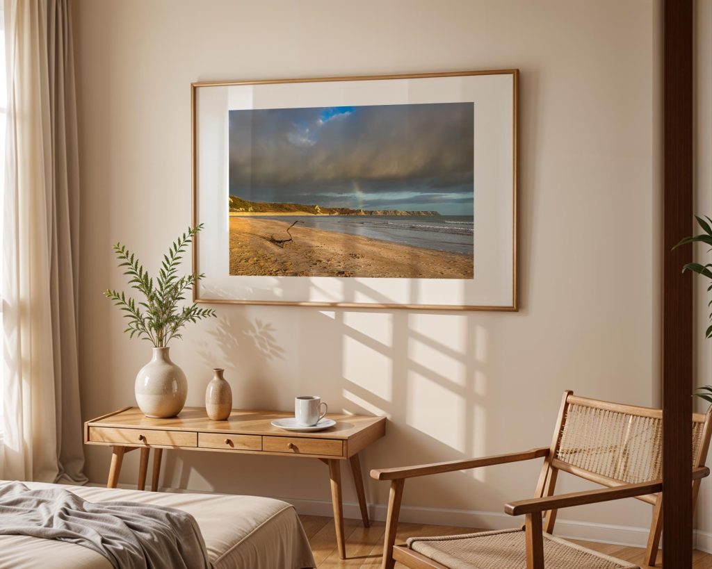 Oxwich Bay stretches across the Gower Peninsula in this atmospheric coastal photograph – view 4