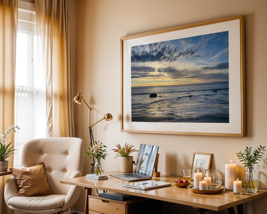 The sun settles over the Bristol Channel near Nash Point and Marcross, Wales – view 7