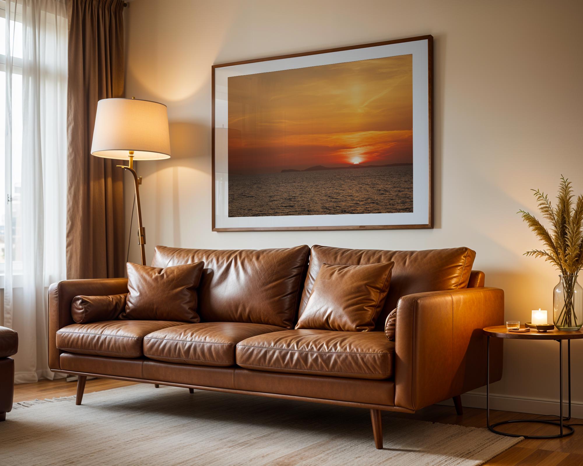 From Little Haven, the sun sinks towards the horizon beyond the St Davids Peninsula, filling the sky, Wales – view 8