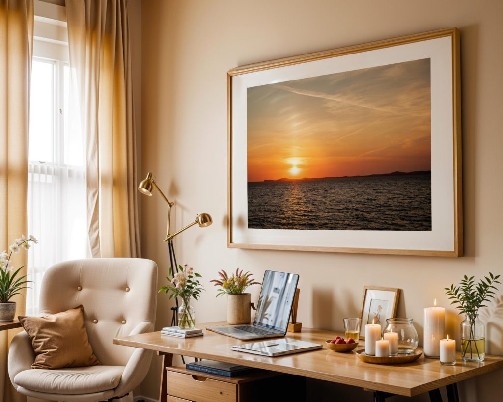 A golden summer sunset settles over the Pembrokeshire coast, Wales – view 5