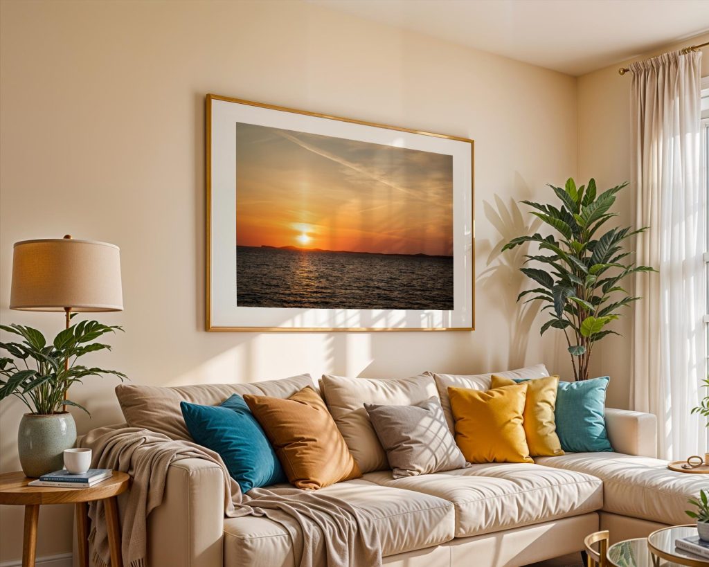A golden summer sunset settles over the Pembrokeshire coast, Wales – view 6