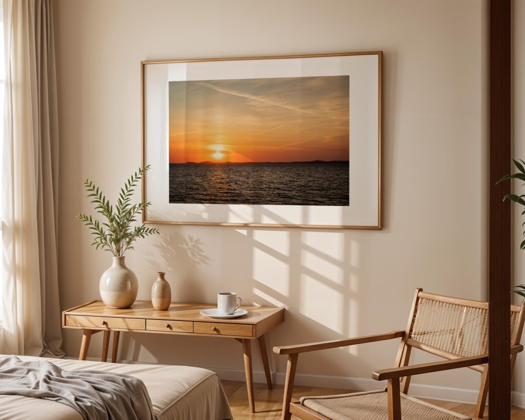 A golden summer sunset settles over the Pembrokeshire coast, Wales – view 8